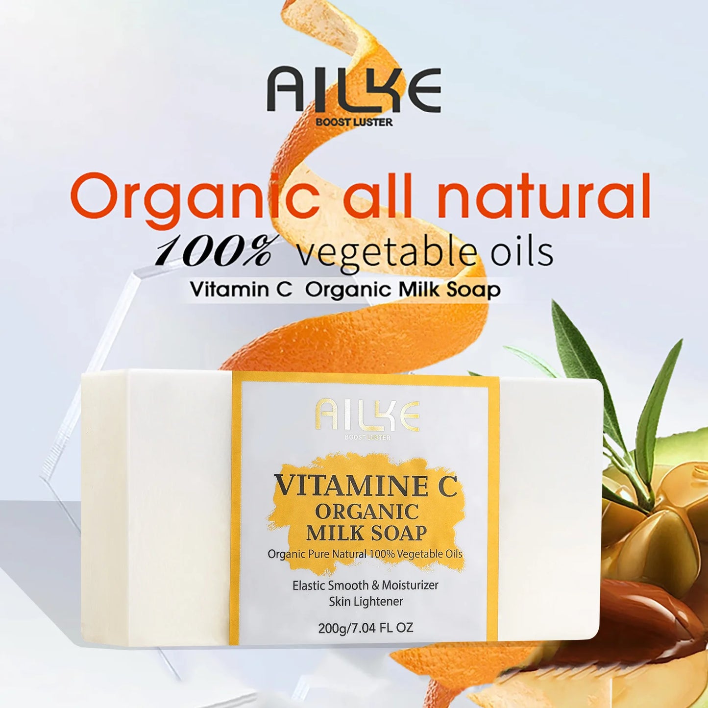AILKE Vitamin C Brightening Body Lotion Anti Wrinkle Hyaluronic Acid