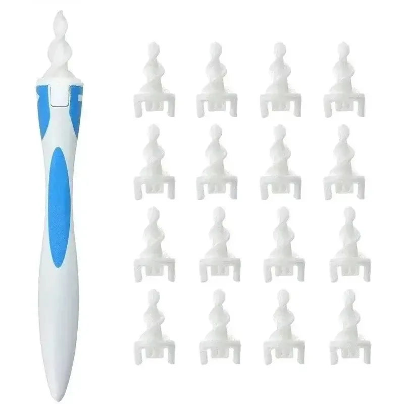 Silicone Ear Wax Remover Tool With 16 Replacement Tips