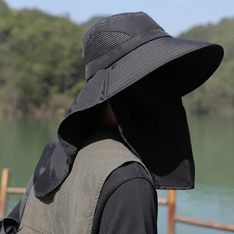 LEOSOXS Sun Hat UV Protection Outdoor Fishing Hiking Camping Visor