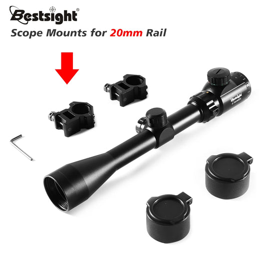 Nabila 3-9x40 Illuminated Scope With Mounts