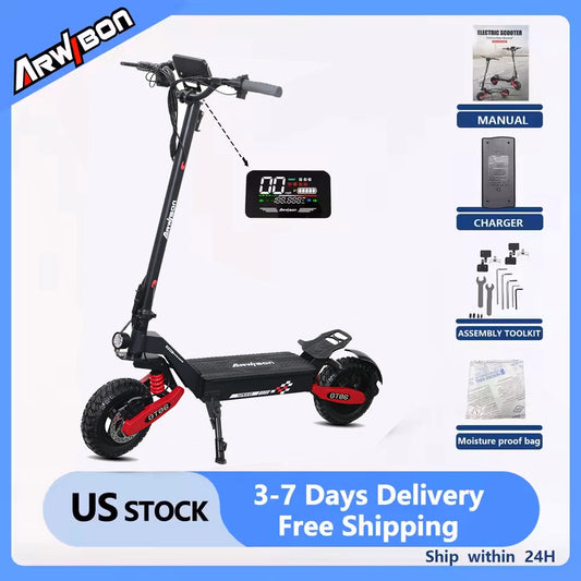 Arwibon GT06 1200W Foldable E Scooter for Adults 25 MPH