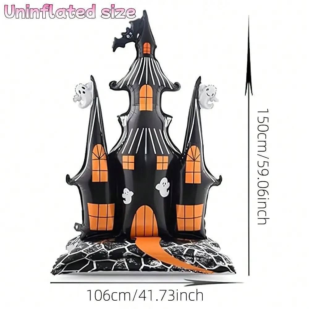 Halloween Haunted Castle Foil Balloon for Spooky Party Decor