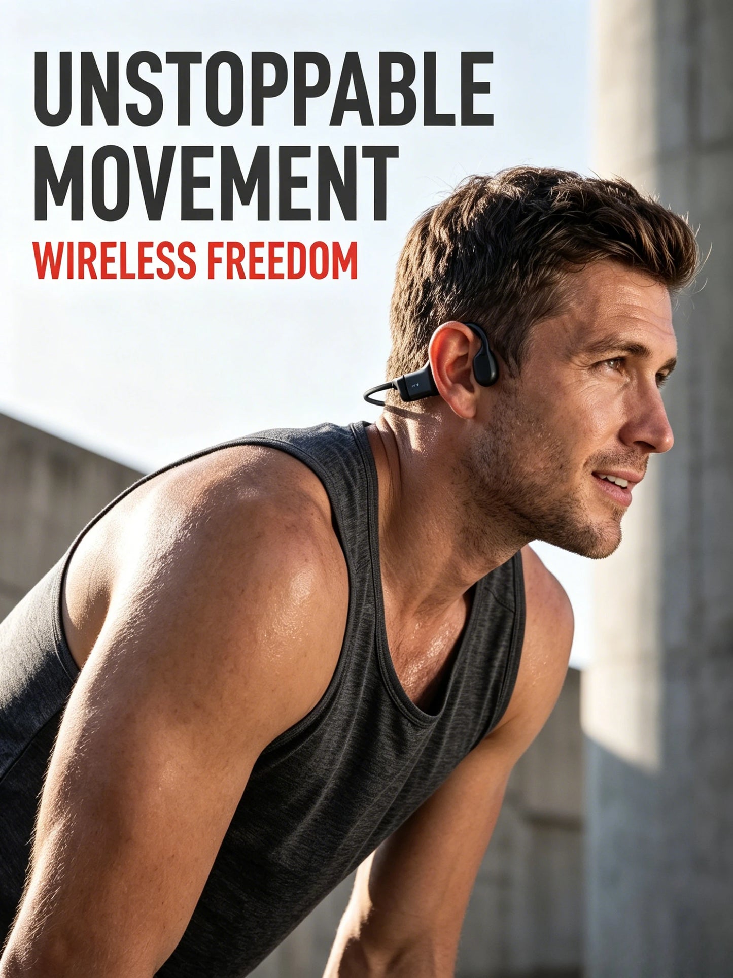 Open Ear Bone Conduction Headphones Bluetooth 5 3 For Running