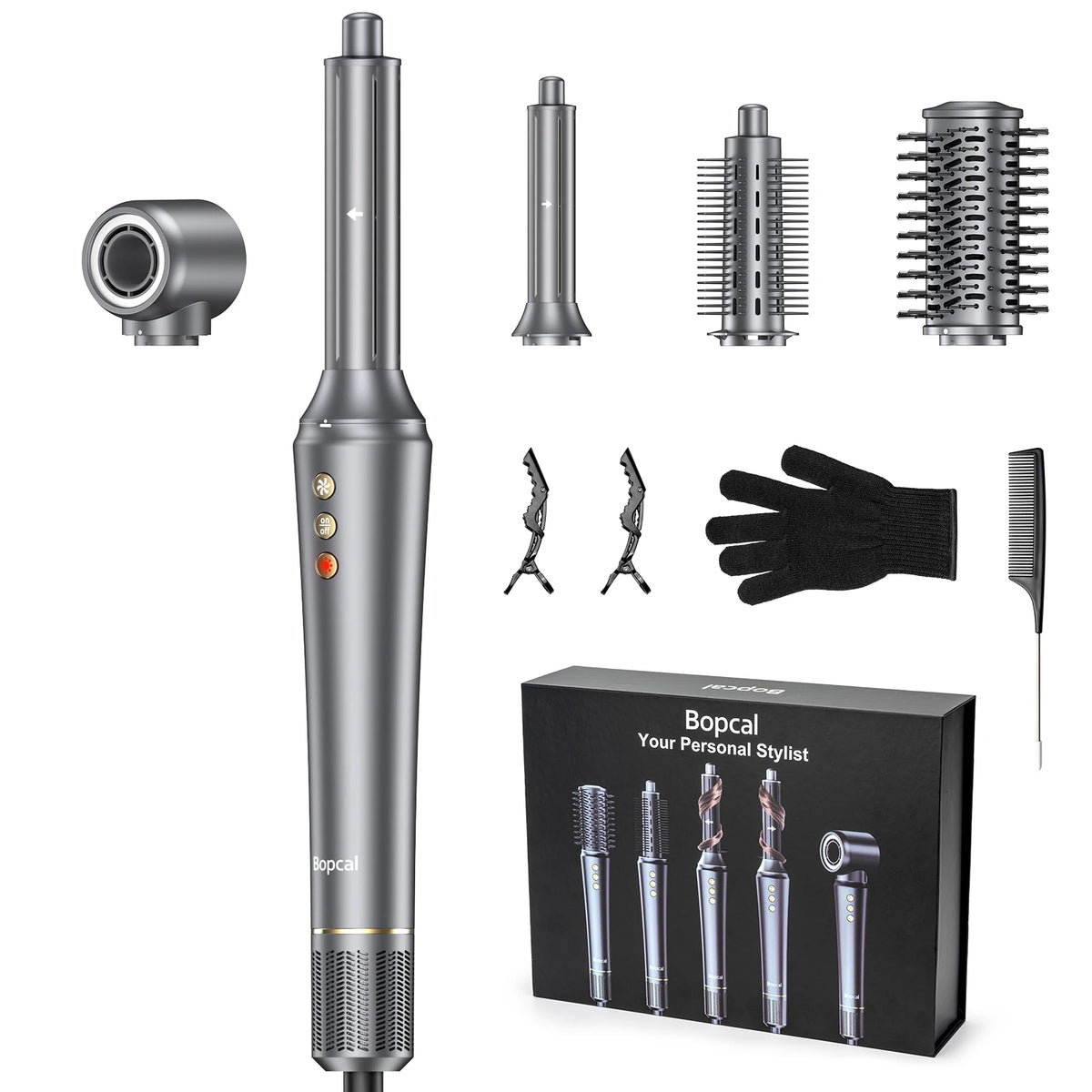 BOPCAL 5 In 1 Multifunctional Hot Air Hair Dryer Styler