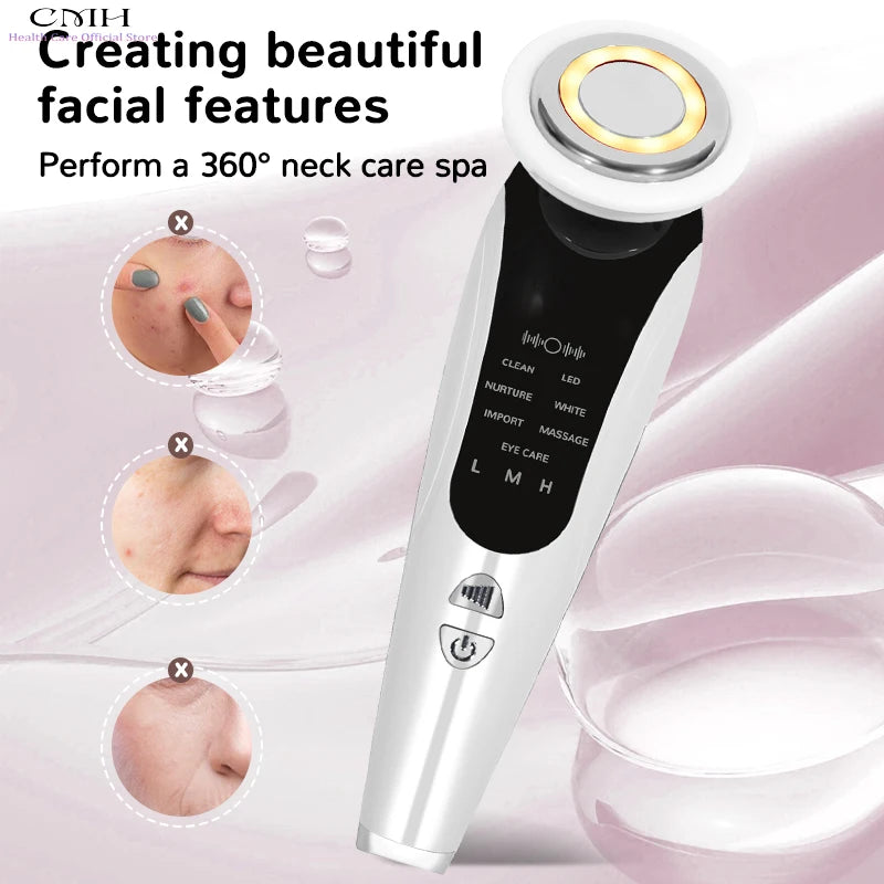 CMH 7 In 1 Facial Massager LED Light Therapy Device