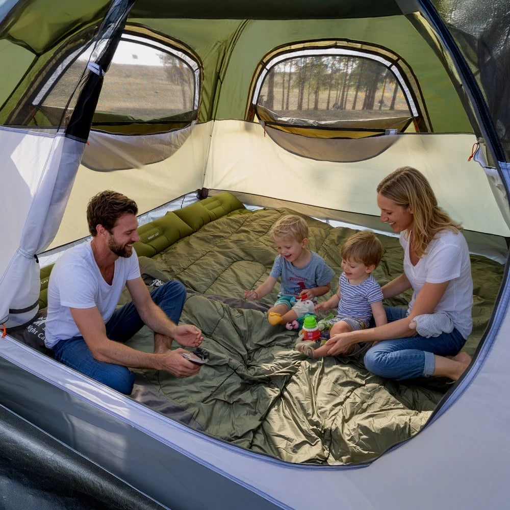 Night Cat Pop Up Camping Tent with Rainfly and Footprint Tarp