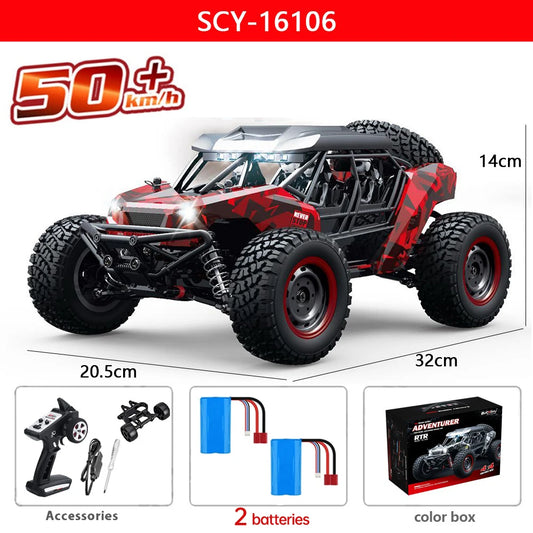 WLtoys 4WD RC Car With LED Remote Control Off Road Monster Truck