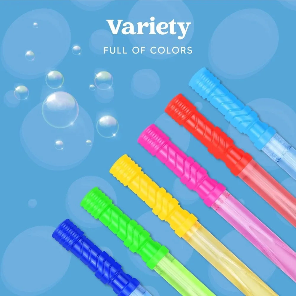 Joyfy Bubble Wands Bulk Kit With Refill Solution Outdoor Fun