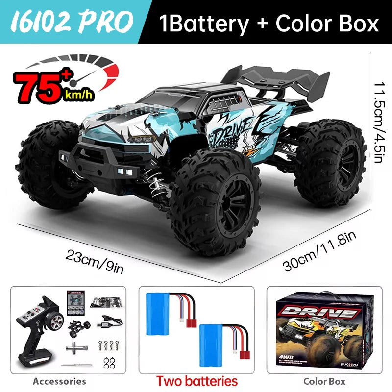 WLtoys 16101 Pro 4WD RC Car With LED Lights And Remote