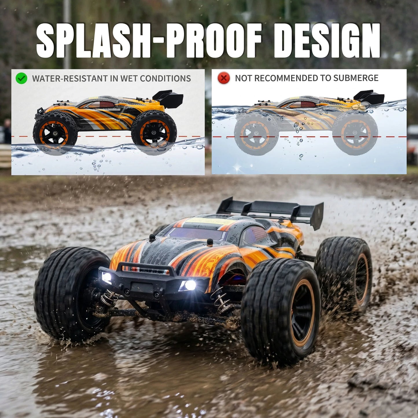 HAIBOXING 16890S RC Truck 4WD Off Road Vehicle Waterproof