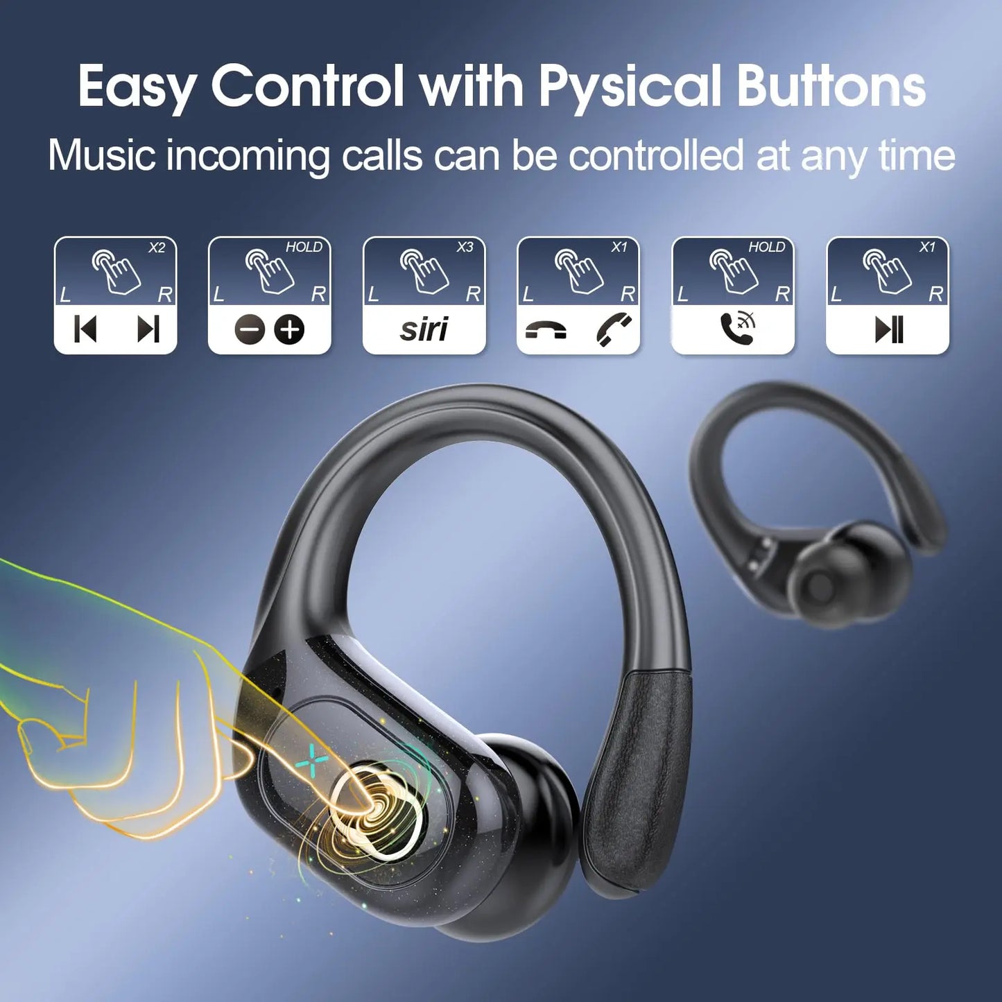 Kuizil Wireless Earbuds Bluetooth Five Point Three 75 Hour Playtime