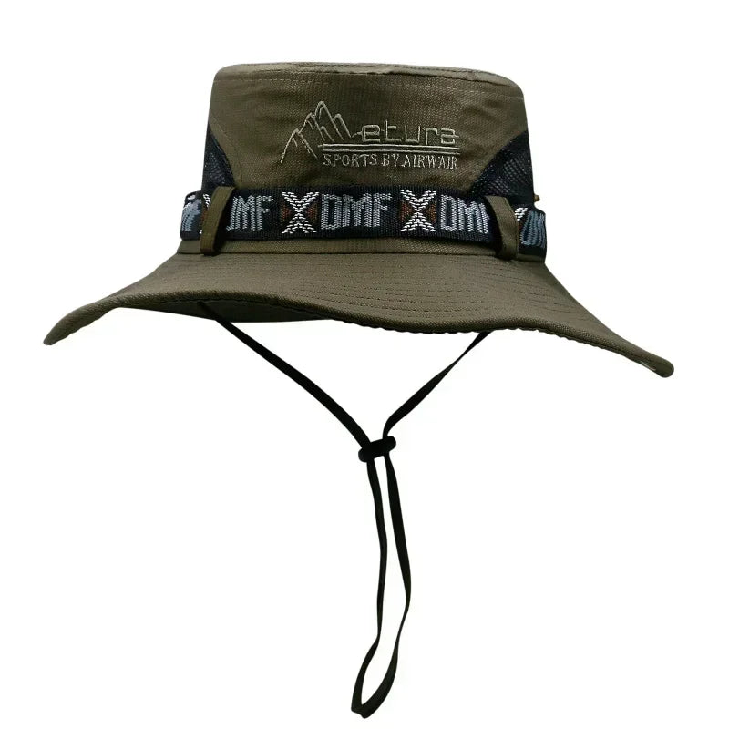 Unisex Outdoor UV Protection Bucket Hat With Wide Brim
