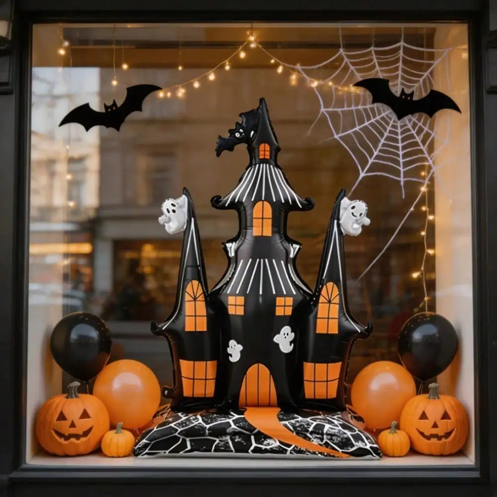 Halloween Haunted Castle Foil Balloon for Spooky Party Decor