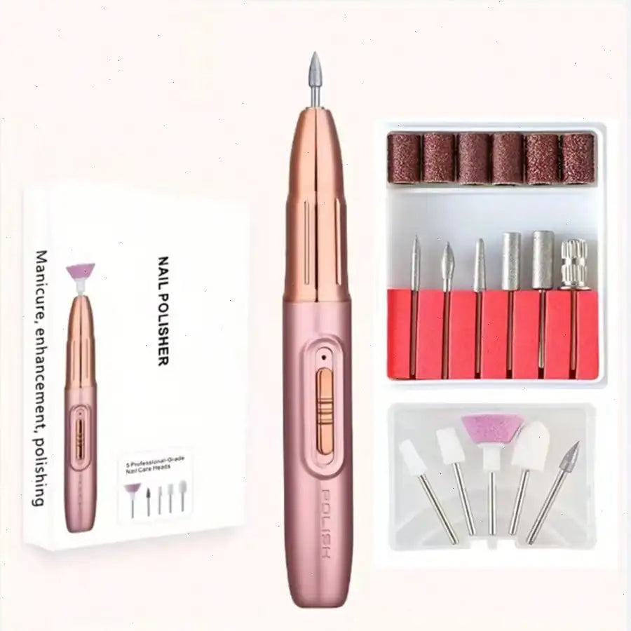 Cordless Rechargeable Electric Nail Drill With LED Display 32 Speeds