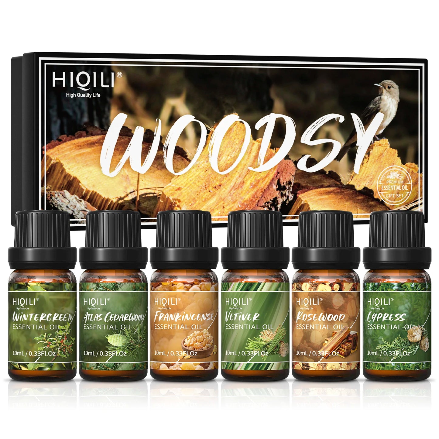 HIQILI Fragrance Oil Set 6 x 10mL Pure Perfume Oils for Diffuser