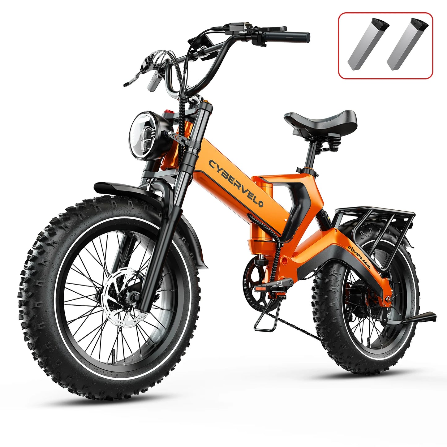 CYBERVELO Foldable Fat Tire Electric Bike 2000W EK6