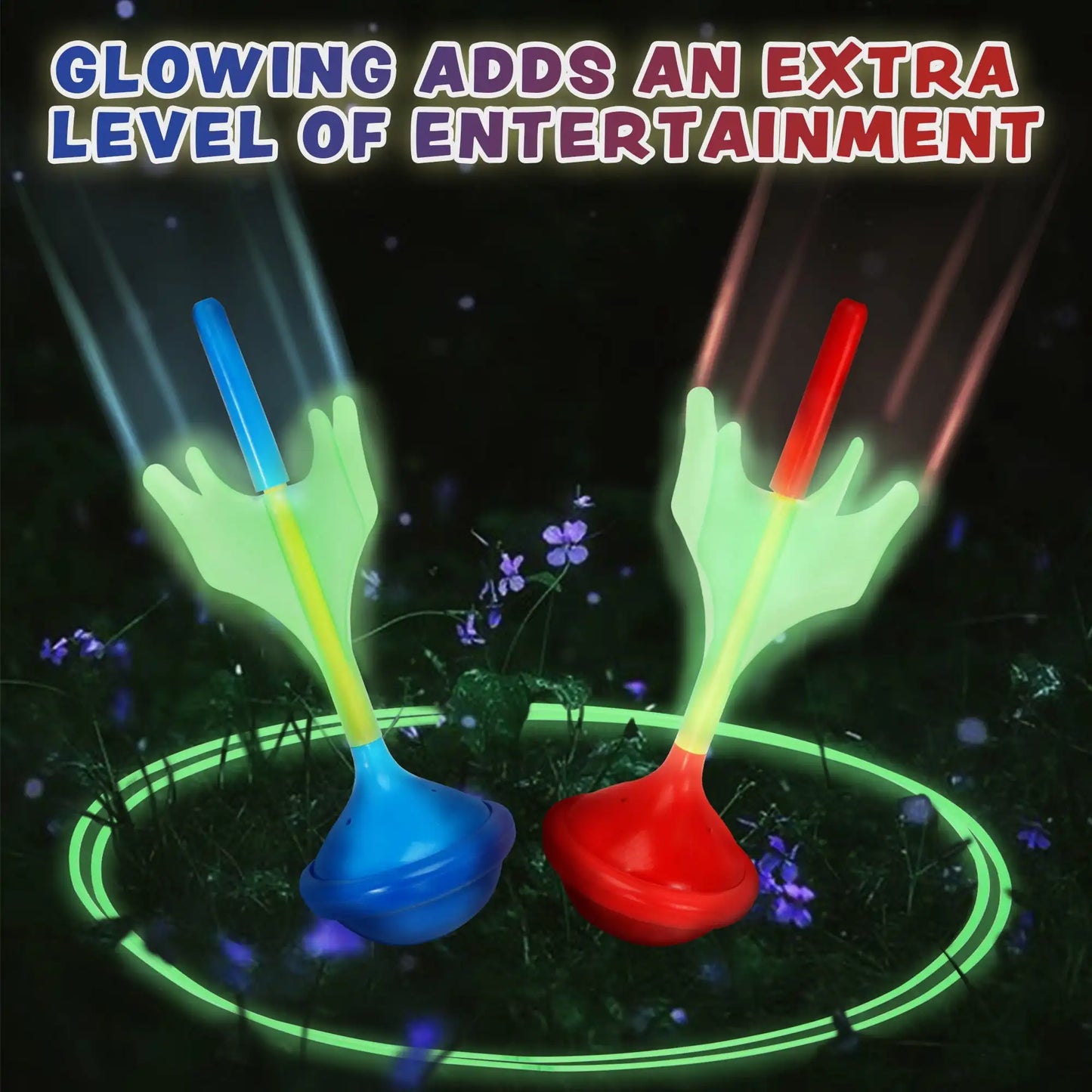 Joyfy Glow In The Dark Lawn Darts Set For Outdoor Fun