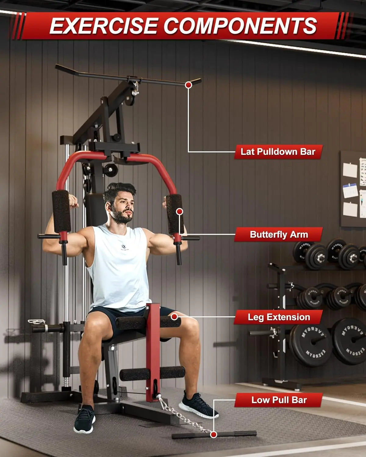 HiMISS All In One Home Gym Machine For Full Body Strength Training