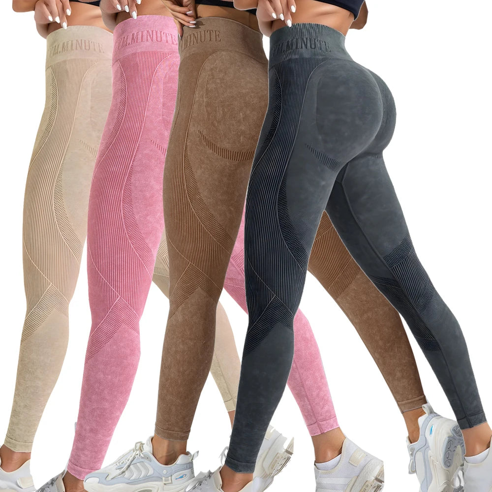 Women's High Waist Seamless Yoga Leggings Athletic Fitness