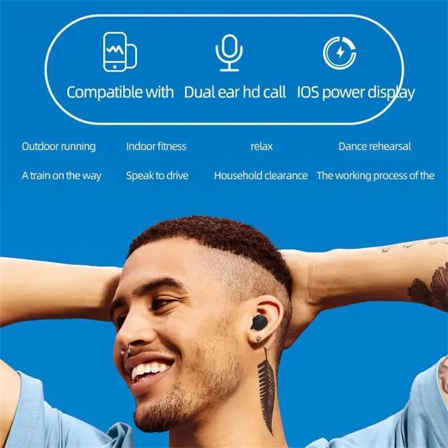 TWS A6S Wireless Earbuds Bluetooth Headset With LED Display