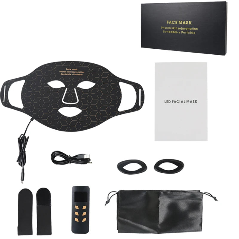 UBilli Red Light 4 Modes Portable LED Face Mask Therapy