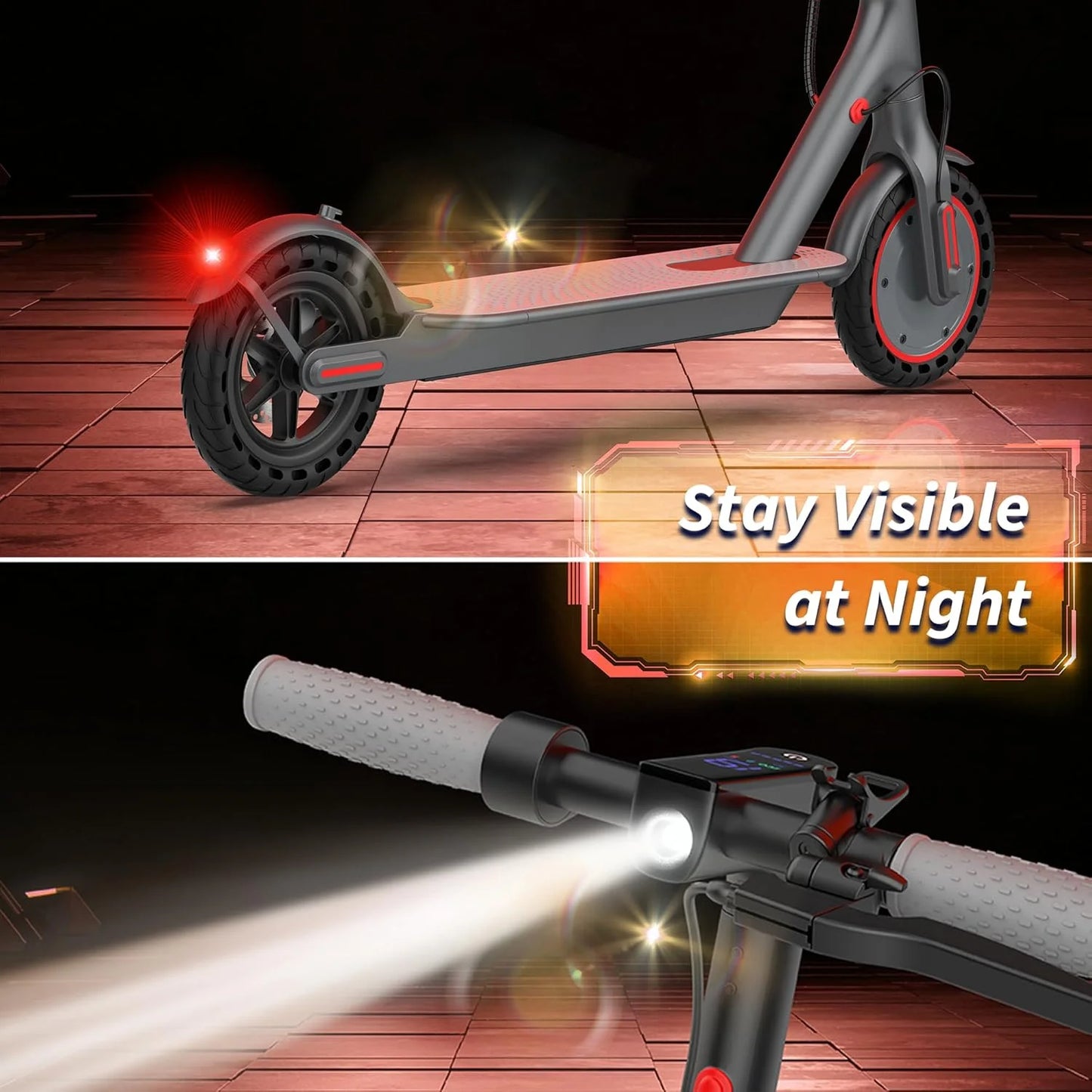 AOVOPRO ES80 Electric Scooter 350W 19 MPH Foldable Adult
