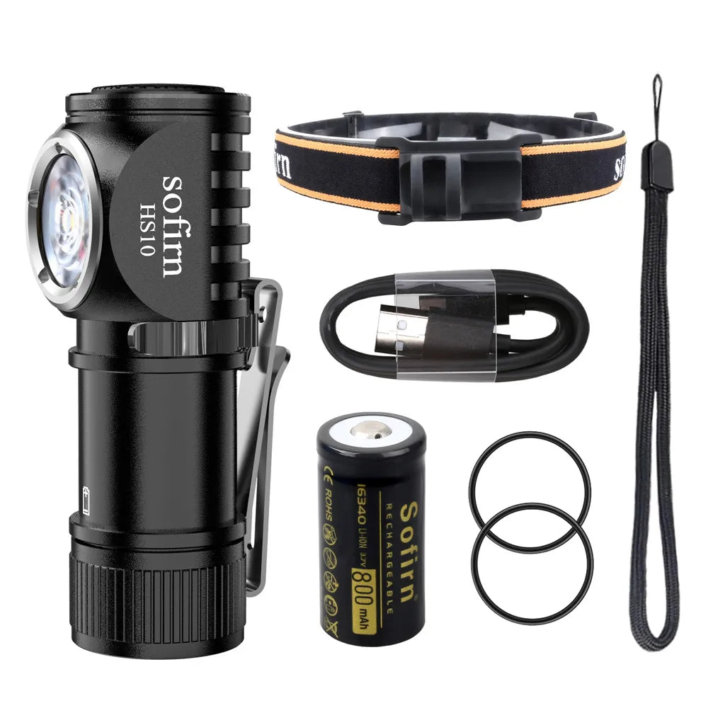 Sofirn HS10 USB Rechargeable Headlamp 1100 Lumens TIR Magnetic Tail