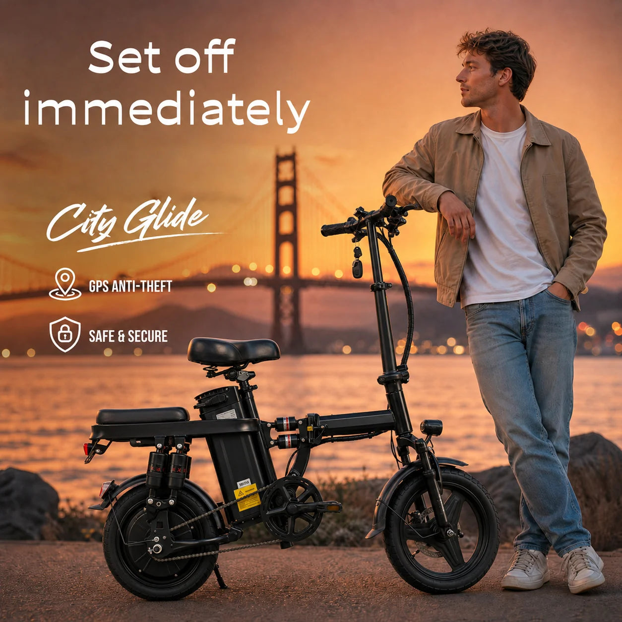 Foldable Electric Bicycle for Adults 500W Motor and 48V Battery
