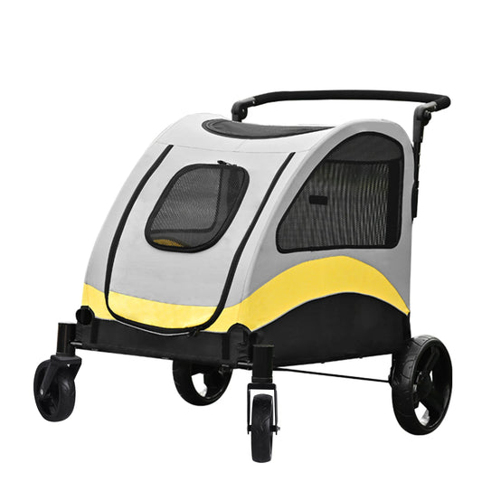 Foldable Portable Dog Stroller Four Wheels For Large Pets