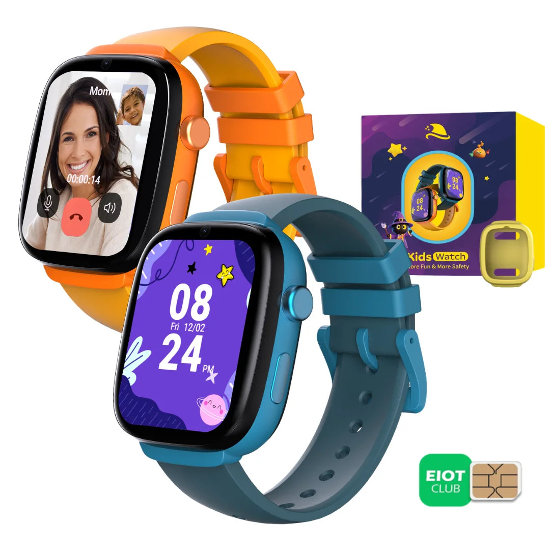 EIOTMART 4G Kids GPS Smartwatch With SOS And Parental Controls