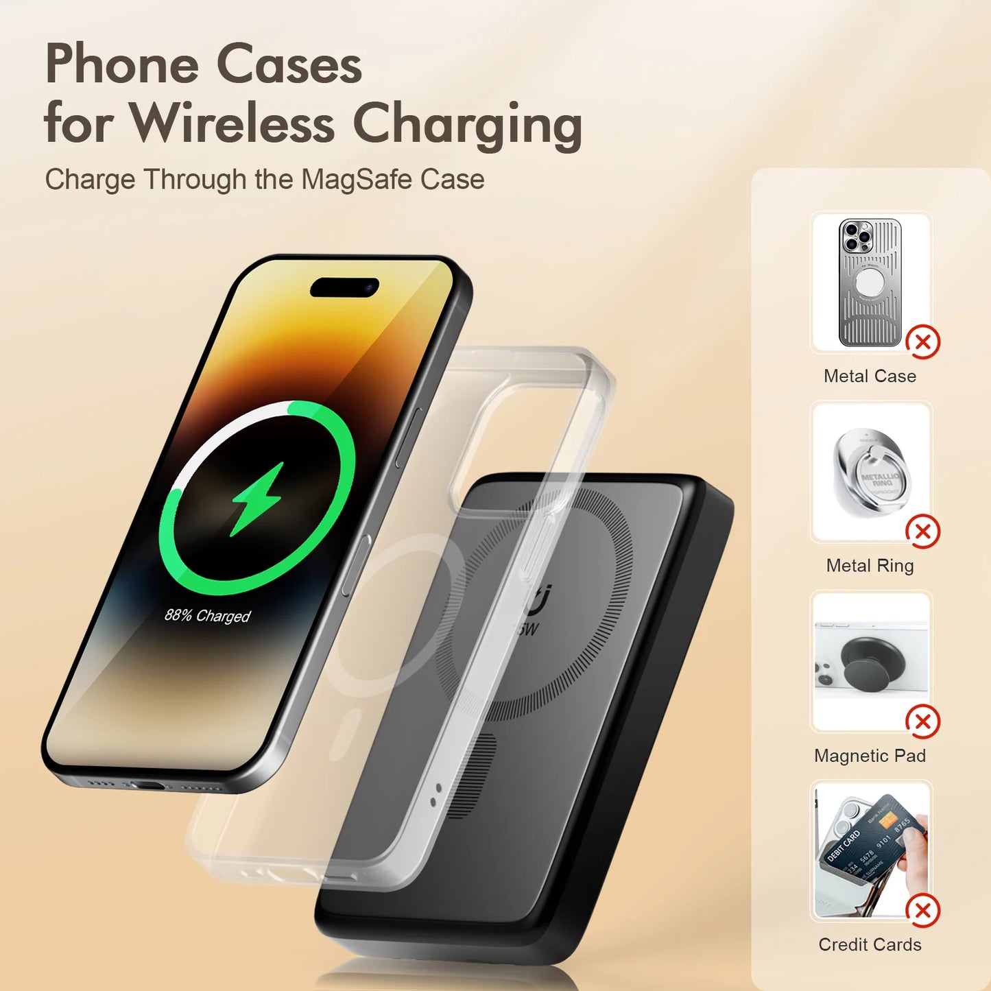 Fast Wireless Charger Stand 15W 3 in 1 Dock for iPhone Apple Watch AirPods