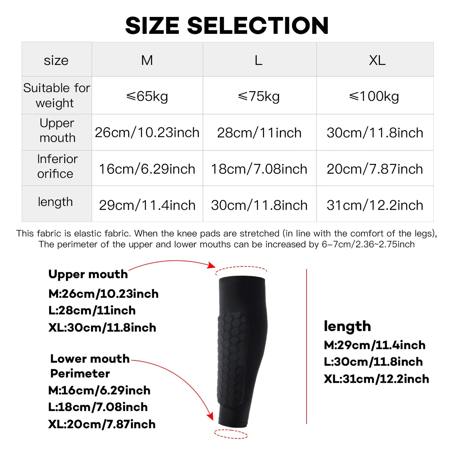 Football Shin Guard Socks Sleeve With Foam Calf Compression Pads