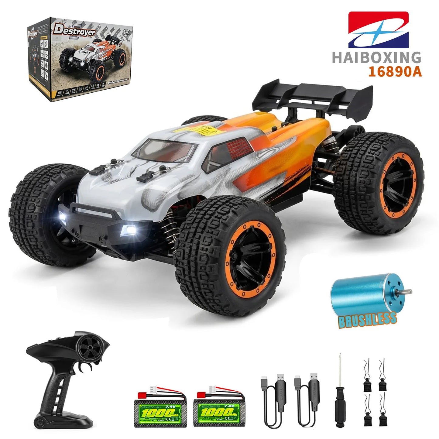 HAIBOXING 16890A Brushless 4WD Off Road RC Truck Top Speed 48kmh