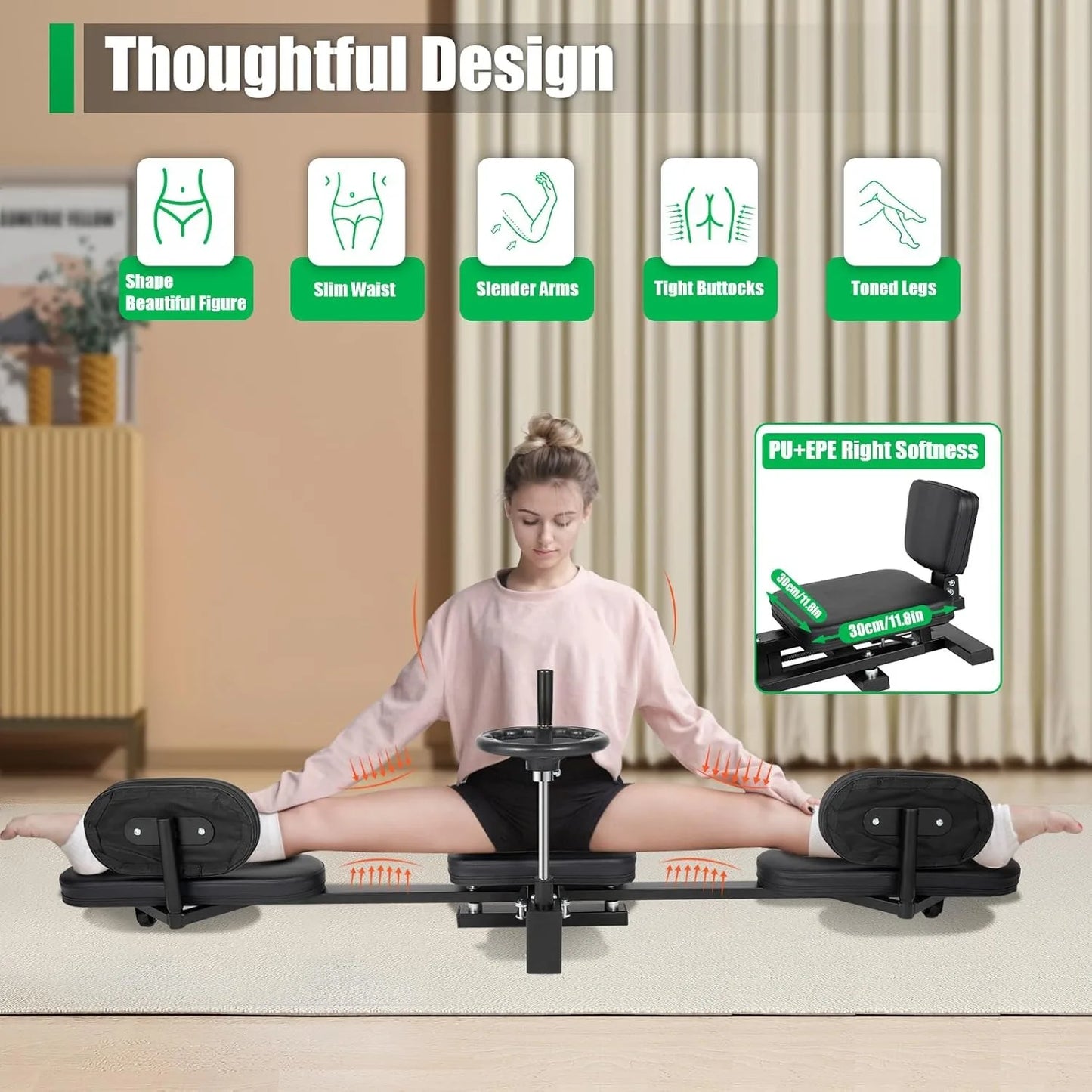 Leg Stretcher and Hip Stretcher for Home Gym Strength Training