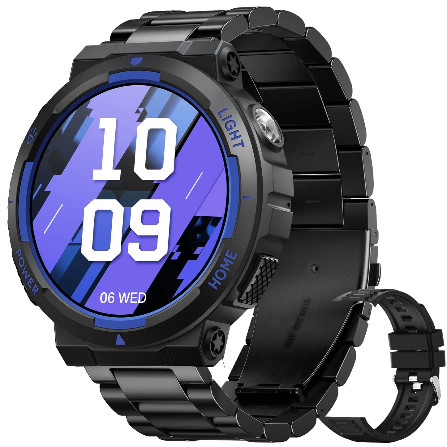 Eigiis Smart Watch With Led Flashlight And Sport Modes