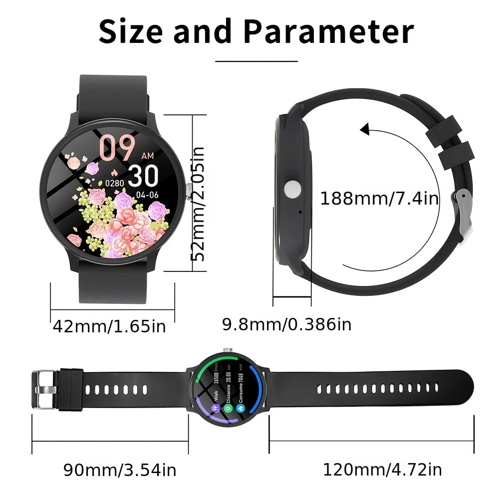 Odelettevcy Fitness Smartwatch With Wireless Calling And Sports Tracking