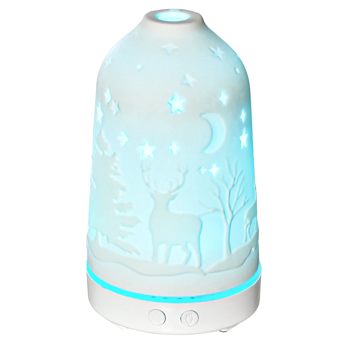 HOMCOM Ultrasonic Aromatherapy Diffuser Humidifier With Ceramic Cover