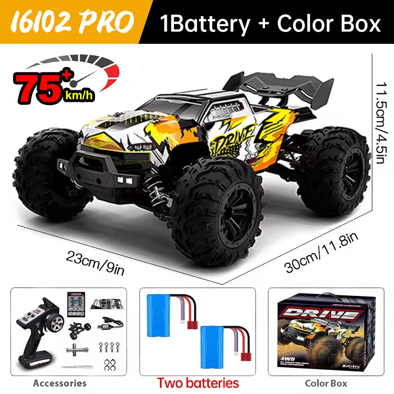 WLtoys 16101 Pro 4WD RC Car With LED Lights And Remote