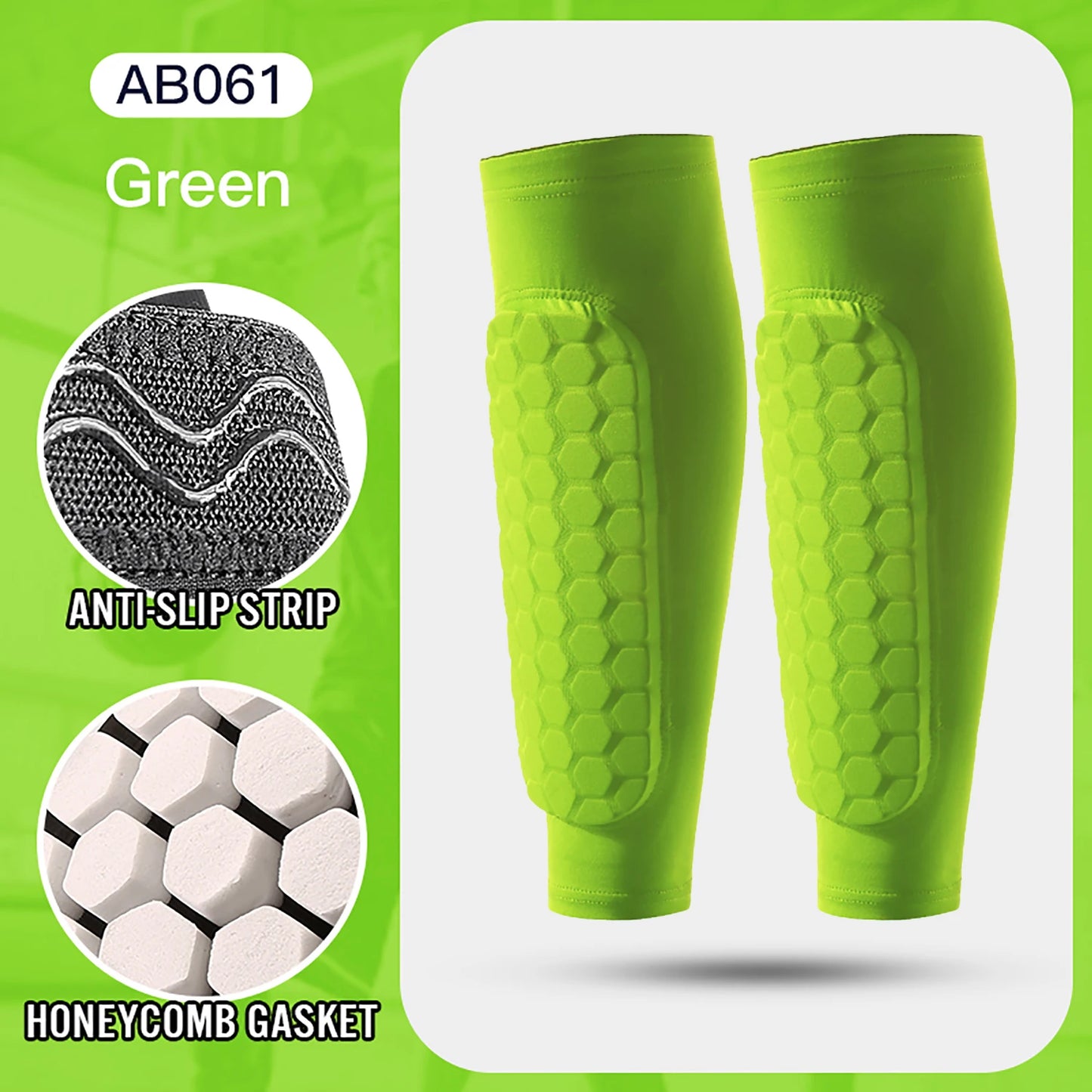 Football Shin Guard Socks Sleeve With Foam Calf Compression Pads