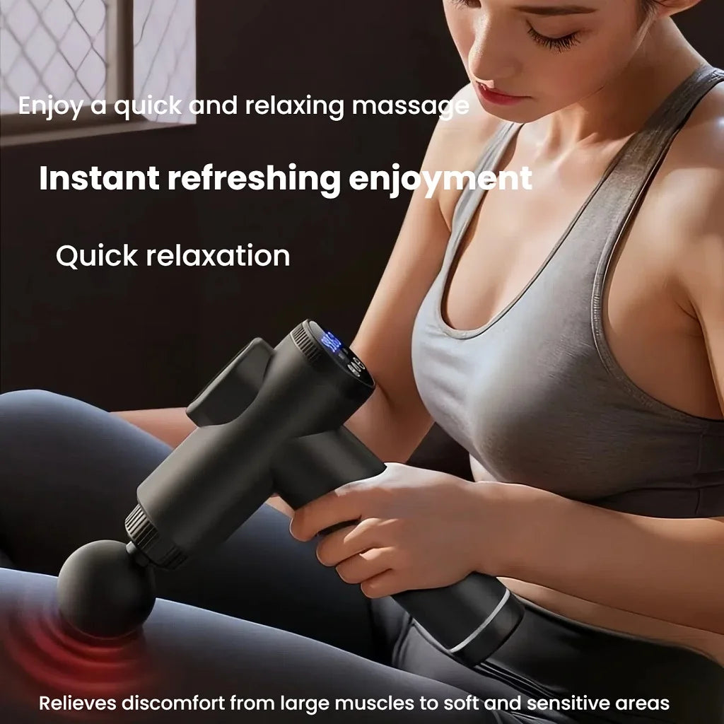 Massage Gun LCD Touch Screen Muscle Pain Relief And Recovery