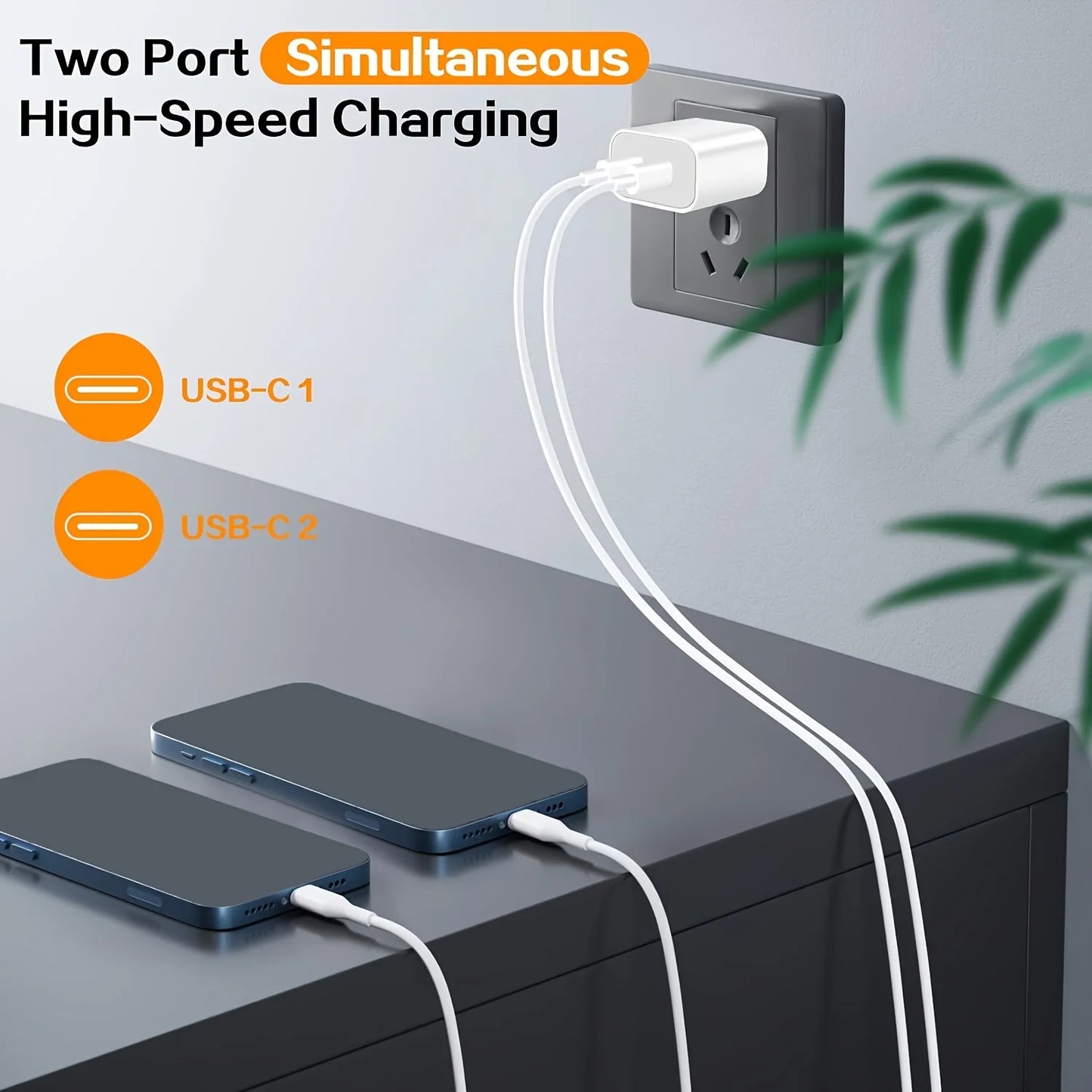 SANPRIO 20W Dual USB Type C Charger IPhone 15 ProMax