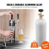 SucceBuy CO2 Tank Aluminum Gas Cylinder CGA320 Valve