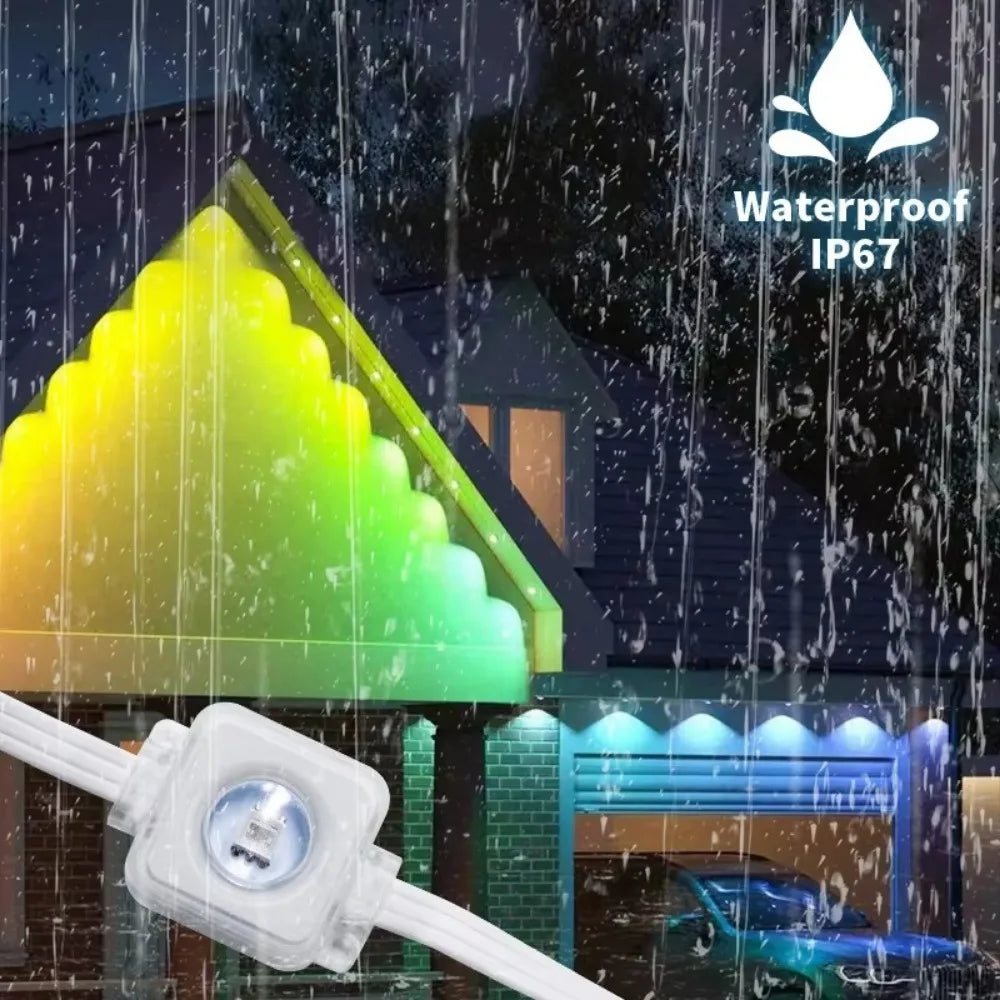 MIMIRGB Smart Permanent Outdoor Eave Lights With App Remote Control