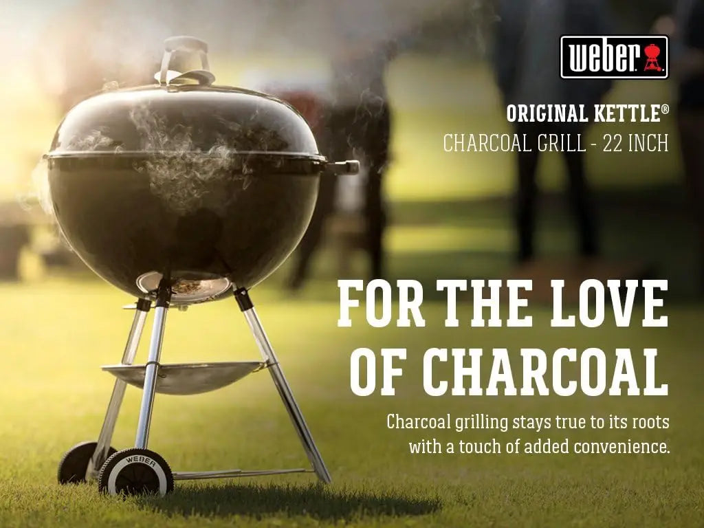 Charcoal Grill With One Touch Cleaning System And Temperature Dampers
