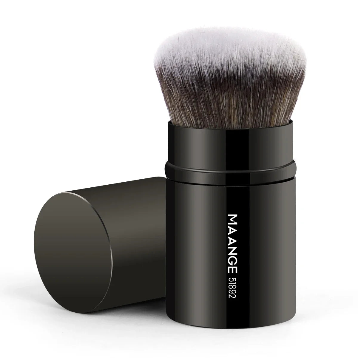 MAANGE Retractable Blush And Kabuki Foundation Brush