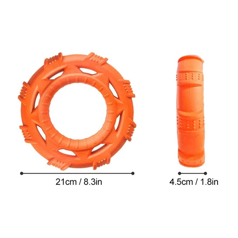 Floating Dog Frisbee Tug Toy 3 In 1 Bite Resistant