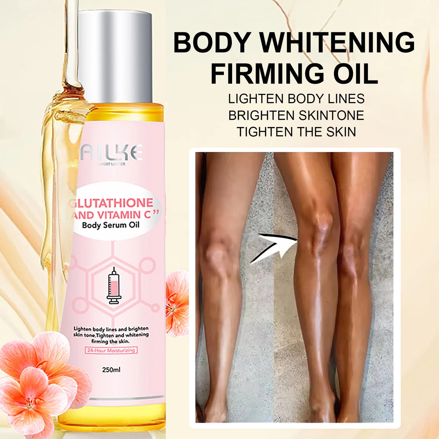 AILKE Brightening Skin Care Set With Vitamin C And Glutathione Moisturizing