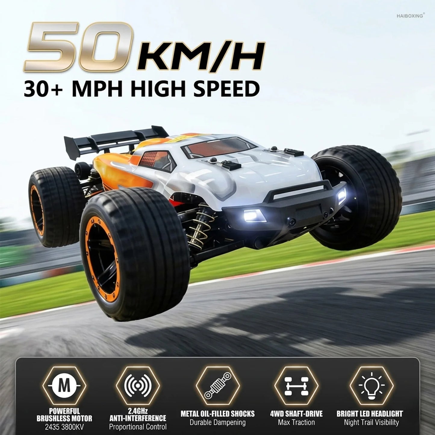 HAIBOXING 16890A Brushless 4WD Off Road RC Truck Top Speed 48kmh