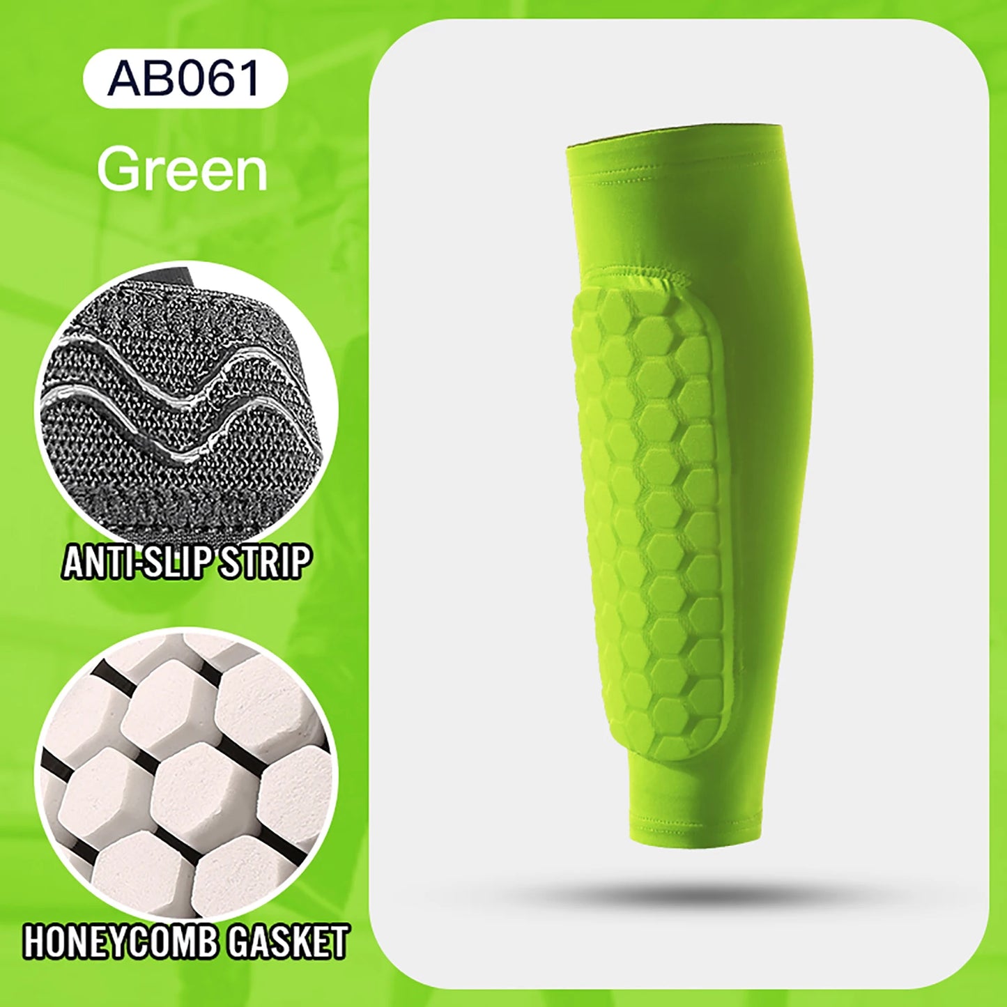 Football Shin Guard Socks With Foam Calf Honeycomb Pads