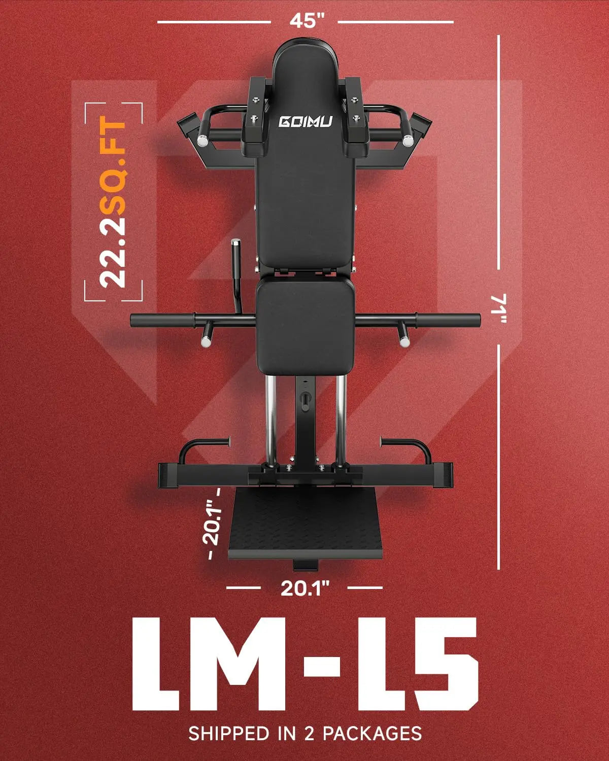 L5 Leg Press Hack Squat Machine 30 Degree Home Gym
